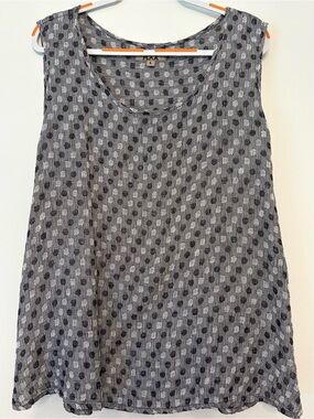 Flax Tank Top, Woven Linen, Large